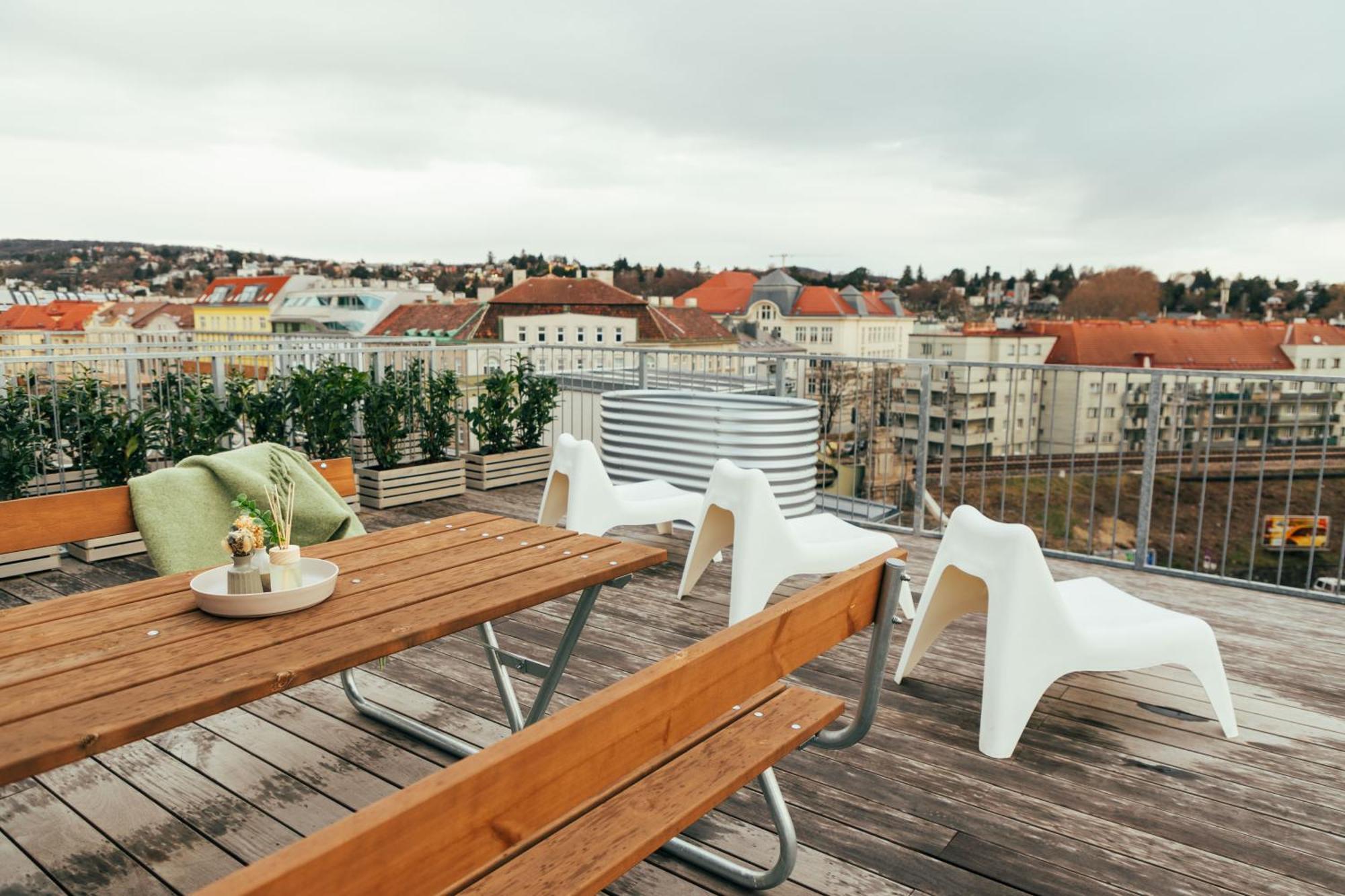 Large Apartments - Great For Groups - With Balcony Or Terrace Bécs Kültér fotó